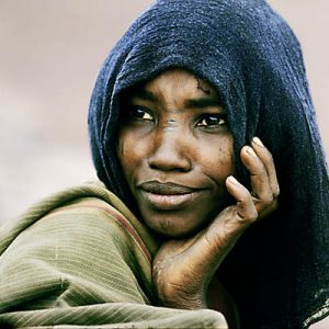 Ethiopia. Danakil Depression (Great Rift Valley). Danakil (Afar) nomad.