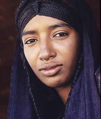 Niger Republic. Sahel. Tuareg nomad woman.